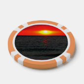 Florida Sunset Poker Chips (Enkel)