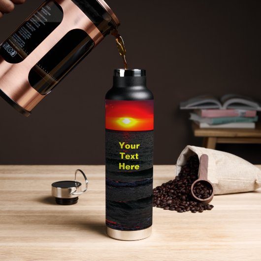 Florida Sunset Waterfles (Koffie (Gedraaid)  )