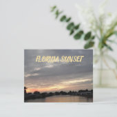 FLORIDA SUNSET WENSKAART KAART (Staand voorkant)