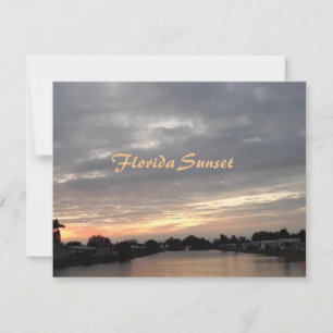 FLORIDA SUNSET WENSKAART KAART