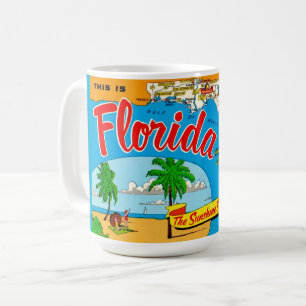 Florida Sunshine Kaart Ansichtkaart Mok