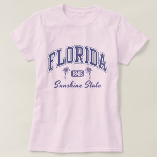  Florida Sunshine State Paarse Verenigde Staten So T-shirt