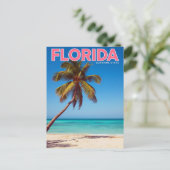 Florida Sunshine State Palm Tree Beach Tropical Briefkaart (Staand voorkant)