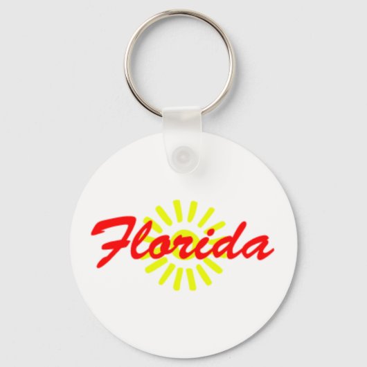 Florida Sunshine State Souvenir Sleutelhanger (Voorkant)