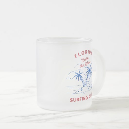 Florida Surf Frosted Mok (Voorkant rechts)