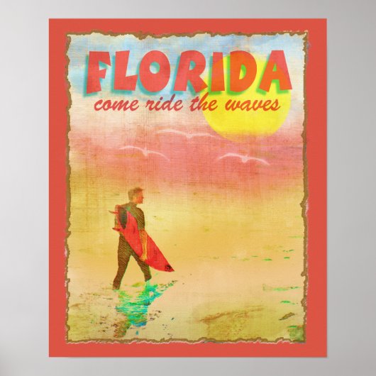 Florida Surfer Style Poster (Voorkant)