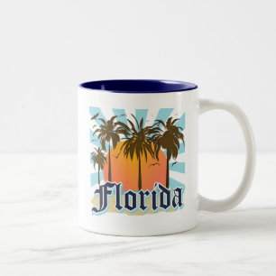 Florida The Sunshine State USA Tweekleurige Koffiemok