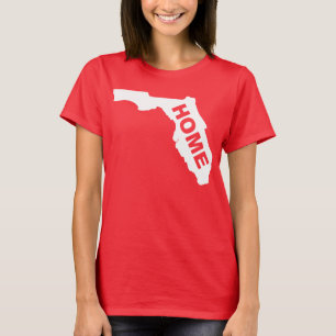 Florida Thuis Weg Van Thuis T's T-shirts