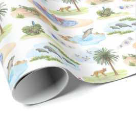 Florida Toile (Original Colors) Cadeaupapier