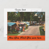 Florida, Trailer Park Briefkaart (Voorkant / Achterkant)