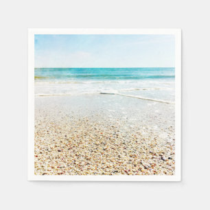 Florida Tropische strand Sand Ocean Waves Sea Shel Servetten