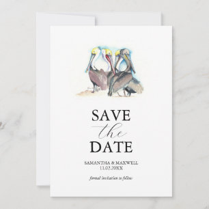 Florida Trouw Pelikaan Save The Date Sjabloon