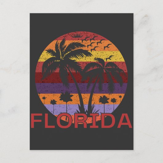  Florida United States Summer Beach Briefkaart (Voorkant)