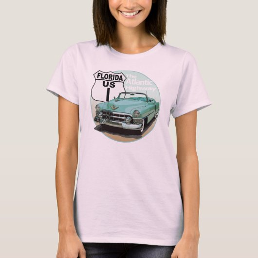 Florida US Route 1 - De Atlantische Highway T-shirt (Voorkant)