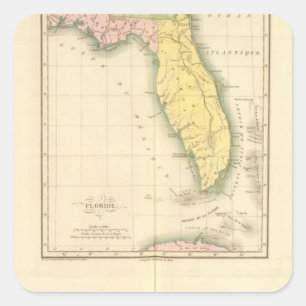 Florida US Vierkante Sticker