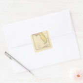 Florida US Vierkante Sticker (Envelop)
