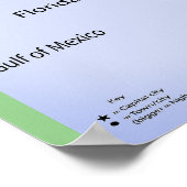 Florida USA Map Poster (Hoek)