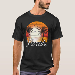 Florida USA Palm Trees Summer Beach T-shirt