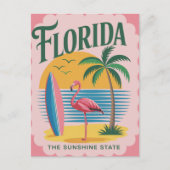 Florida USA Vintage Travel Briefkaart (Voorkant)