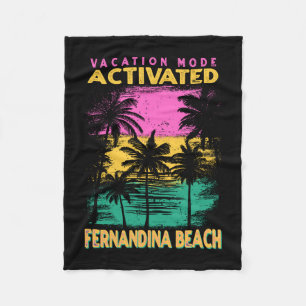 Florida vakantiemodus geactiveerd fernandina beach fleece deken