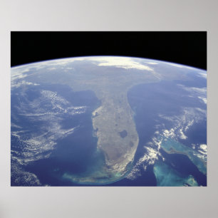 Florida vanaf Space Canvas Print