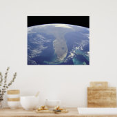 Florida vanaf Space Canvas Print (Keuken)