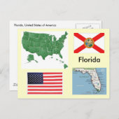 Florida, Verenigde Staten Briefkaart (Voorkant / Achterkant)