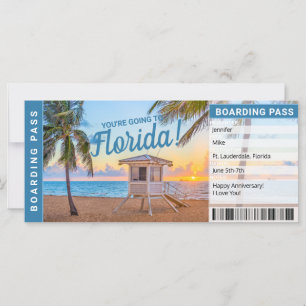Florida Verrassingsreis Instapkaart Cadeaubiljet