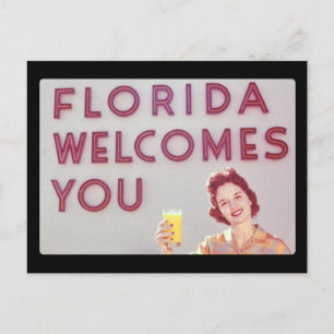 Florida verwelkomt uw Briefkaart