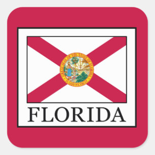 Florida Vierkante Sticker