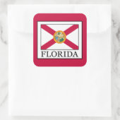 Florida Vierkante Sticker (Tas)