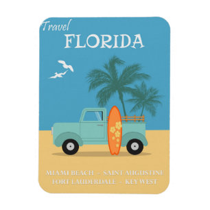 Florida Vintage Travel Magneet
