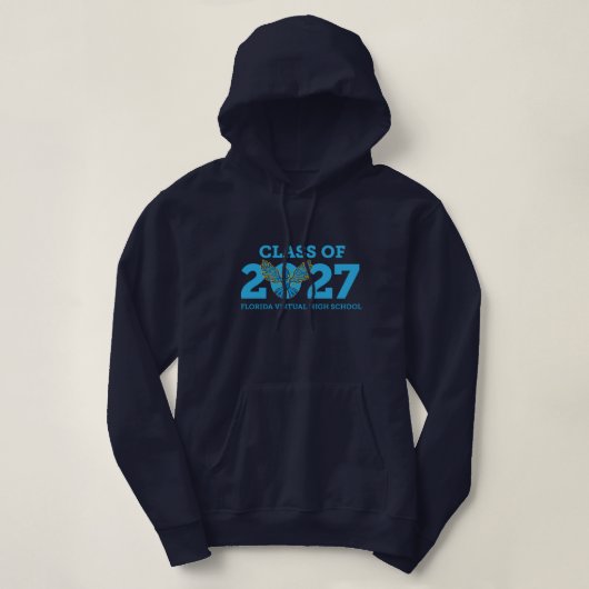 Florida Virtual HS, promotion 2027 Sweat à capuche (Design devant)