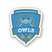 Florida Virtual Middle School Owl Sticker (Voorkant)