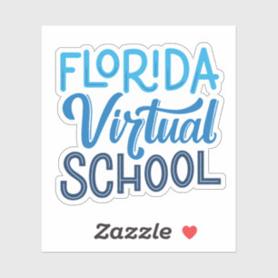 Florida Virtual School Hand Lettering Sticker