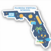 Florida Virtual School - State of Florida Sticker (Devant)