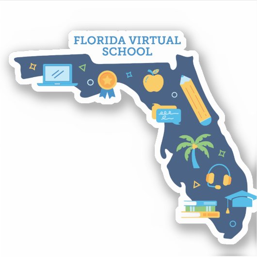 Florida Virtual School - State of Florida Sticker (Devant)