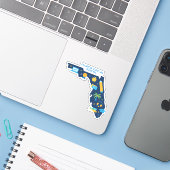 Florida Virtual School - State of Florida Sticker (Ordinateur portable avec iPhone)