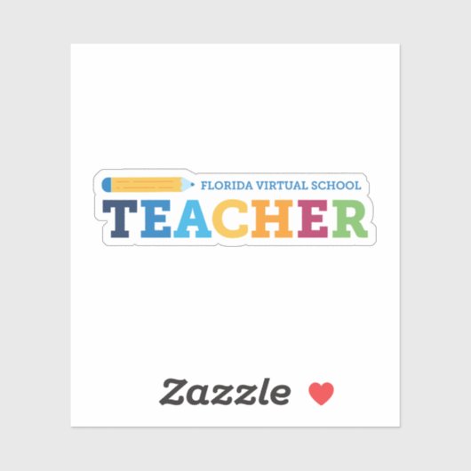 Florida Virtual School Teacher Sticker (Vel)