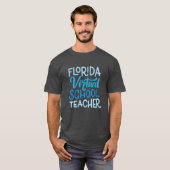 Florida virtuele school leraar, houtskool T-shirt (Voorkant volledig)