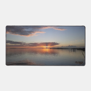 Florida vissen in Cedar Key Beach Sunset Foto Bureaumat