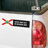 FLORIDA-vlag - Bumpersticker (Op Truck)