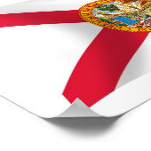 Florida Vlag Poster Print (Hoek)