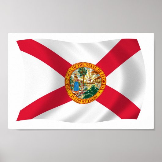 Florida Vlag Poster Print (Voorkant)