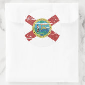  FLORIDA-vlag Ronde Sticker (Tas)