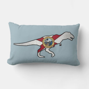 Florida vlag trex dinosaurus gooi kussen