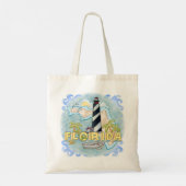 Florida Vuurtoren aangepaste naam Tote Bag (Achterkant)
