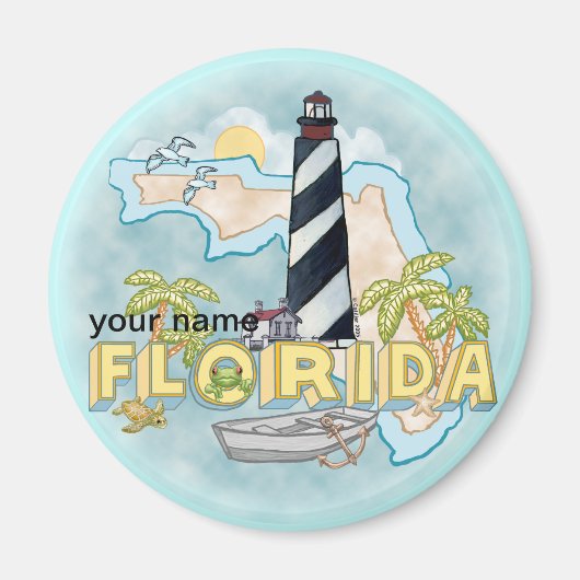 Florida Vuurtoren magneet (Voorkant)