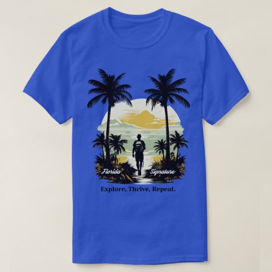 Florida Wandelen Ontdek Thrive Repeat T-shirt (Design voorkant)
