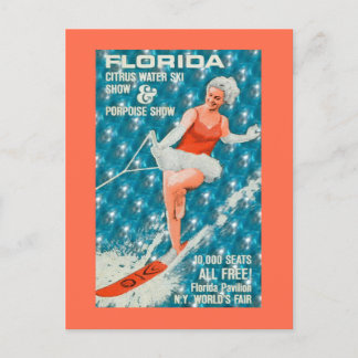 Florida Water Skiing World's Fair Briefkaart